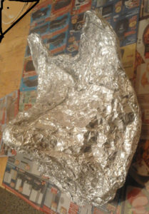 Wolf mask foil only.